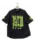 Palm Angels（パーム エンジェルス）の古着「Back Gothic Palm Cotton T-shirt」｜ブラック