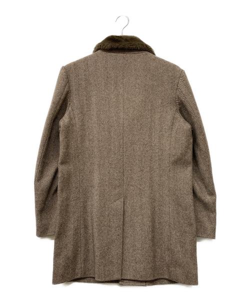 SUPREME（シュプリーム）SUPREME (シュプリーム) 15AW Fur Collar Tweed Coat ベージュ サイズ:Sの古着・服飾アイテム