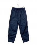 COMME des GARCONS HOMMEコムデギャルソン オム）の古着「ドローコードストレートパンツ」｜ネイビー
