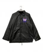 SHISHUMANIAシシュウマニア）の古着「蛾虎刺繍コーチジャケット」｜ブラック
