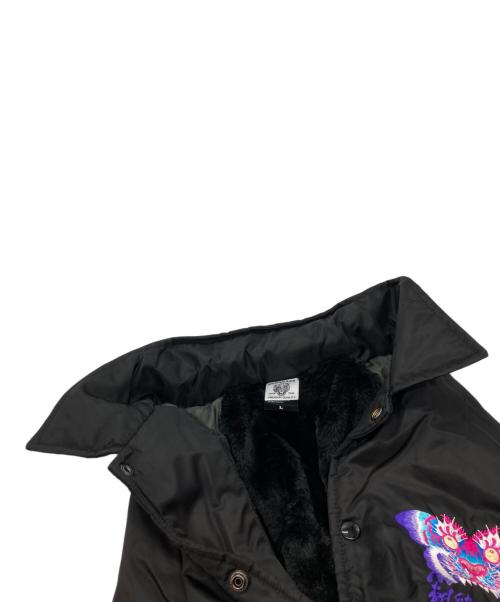 SHISHUMANIA（シシュウマニア）SHISHUMANIA (シシュウマニア) 蛾虎刺繍コーチジャケット ブラック サイズ:Lの古着・服飾アイテム