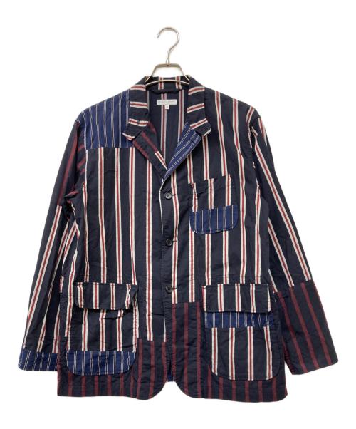 Engineered Garments（エンジニアド ガーメンツ）Engineered Garments (エンジニアド ガーメンツ) Loiter Jacket Regimental St レッド×ネイビー サイズ:Sの古着・服飾アイテム