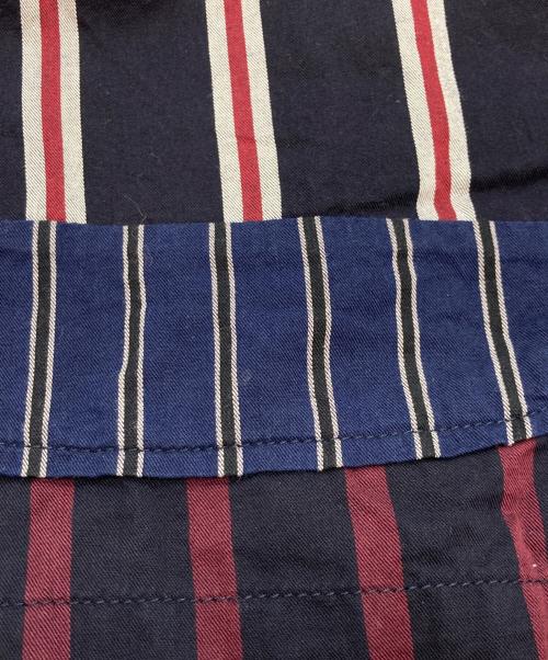 Engineered Garments（エンジニアド ガーメンツ）Engineered Garments (エンジニアド ガーメンツ) Loiter Jacket Regimental St レッド×ネイビー サイズ:Sの古着・服飾アイテム