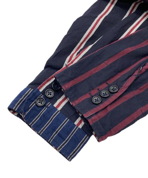 Engineered Garments（エンジニアド ガーメンツ）Engineered Garments (エンジニアド ガーメンツ) Loiter Jacket Regimental St レッド×ネイビー サイズ:Sの古着・服飾アイテム