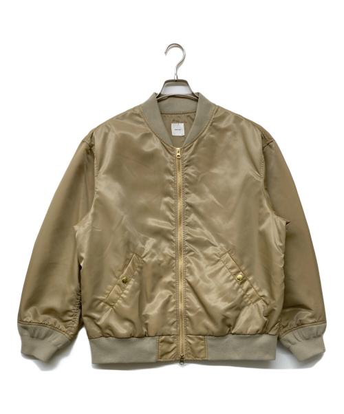 25SS Spick and Span（ニーゴーエスエス スピック アンド スパン）25SS Spick and Span (ニーゴーエスエス スピック アンド スパン) ナイロンジップブルゾン ベージュ サイズ:FREEの古着・服飾アイテム