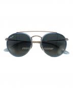 RAY-BANレイバン）の古着「ROUND DOUBLE BRIDGE」｜ゴールド×ブルー