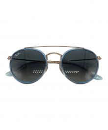 RAY-BAN（レイバン）の古着「ROUND DOUBLE BRIDGE」｜ゴールド×ブルー