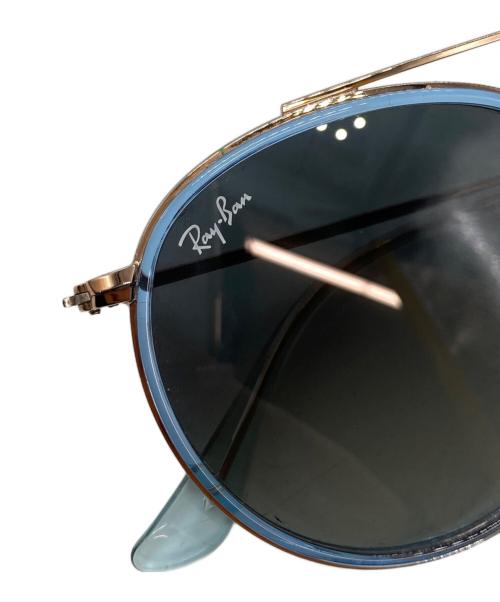RAY-BAN（レイバン）RAY-BAN (レイバン) ROUND DOUBLE BRIDGE ゴールド×ブルー サイズ:51□22の古着・服飾アイテム