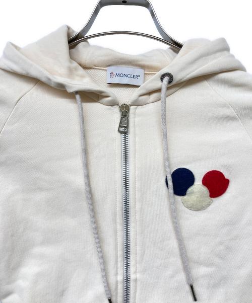 MONCLER（モンクレール）MONCLER (モンクレール) 17SS MAGLIA CARDIGAN ジップパーカー アイボリー サイズ:Sの古着・服飾アイテム