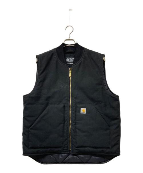 CarHartt（カーハート）CarHartt (カーハート) Relaxed Fit Firm Duck Insulated Rib Collar Vest ブラック サイズ:Lの古着・服飾アイテム