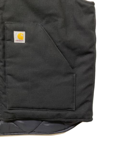 CarHartt（カーハート）CarHartt (カーハート) Relaxed Fit Firm Duck Insulated Rib Collar Vest ブラック サイズ:Lの古着・服飾アイテム