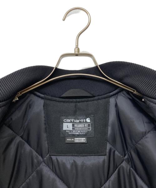 CarHartt（カーハート）CarHartt (カーハート) Relaxed Fit Firm Duck Insulated Rib Collar Vest ブラック サイズ:Lの古着・服飾アイテム