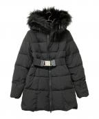 GYDAジェイダ）の古着「24AW GDベルト付きロングダウンコート」｜ブラック