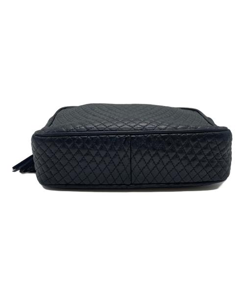 BALLY（バリー）BALLY (バリー) チェーンレザーショルダーバッグ ブラックの古着・服飾アイテム