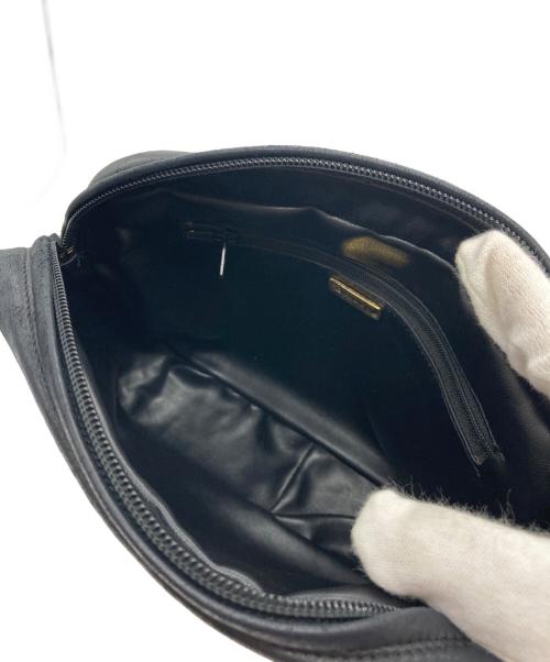 BALLY（バリー）BALLY (バリー) チェーンレザーショルダーバッグ ブラックの古着・服飾アイテム