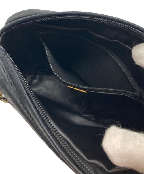 BALLY（バリー）BALLY (バリー) チェーンレザーショルダーバッグ ブラックの古着・服飾アイテム