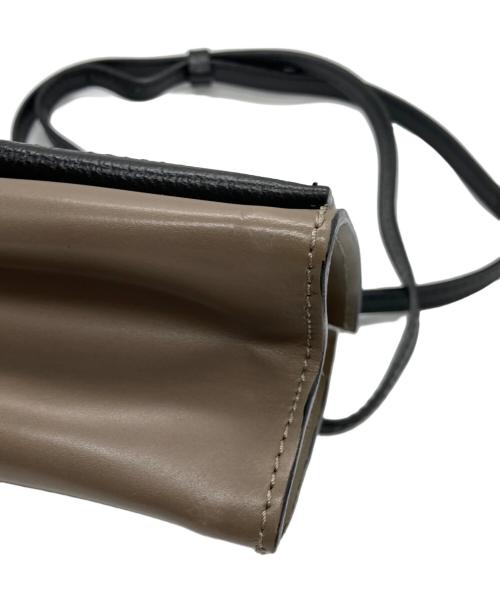 GIANNI CHIARINI（ジャンニ キアリーニ）GIANNI CHIARINI (ジャンニ キアリーニ) レザーショルダーバッグ ブラック×グレー サイズ:-の古着・服飾アイテム