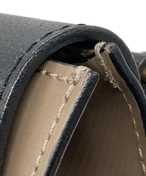 GIANNI CHIARINI（ジャンニ キアリーニ）GIANNI CHIARINI (ジャンニ キアリーニ) レザーショルダーバッグ ブラック×グレー サイズ:-の古着・服飾アイテム