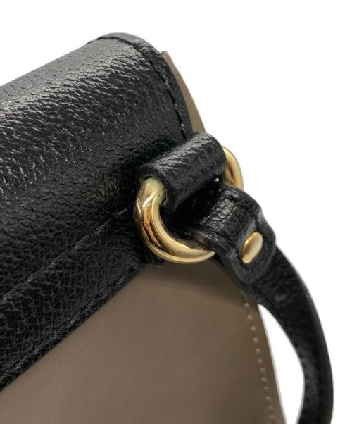 GIANNI CHIARINI（ジャンニ キアリーニ）GIANNI CHIARINI (ジャンニ キアリーニ) レザーショルダーバッグ ブラック×グレー サイズ:-の古着・服飾アイテム