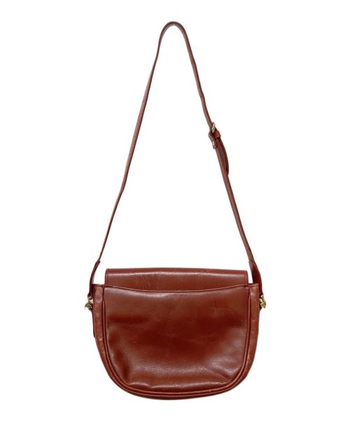 les must de cartier（マストドゥカルティエ）les must de cartier (マストドゥカルティエ) マストライン ヴィンテージフラップレザーショルダーバッグ ボルドー サイズ:-の古着・服飾アイテム