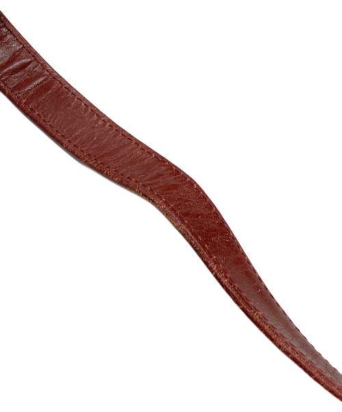 les must de cartier（マストドゥカルティエ）les must de cartier (マストドゥカルティエ) マストライン ヴィンテージフラップレザーショルダーバッグ ボルドー サイズ:-の古着・服飾アイテム