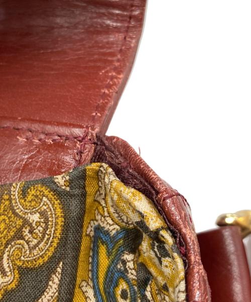 les must de cartier（マストドゥカルティエ）les must de cartier (マストドゥカルティエ) マストライン ヴィンテージフラップレザーショルダーバッグ ボルドー サイズ:-の古着・服飾アイテム