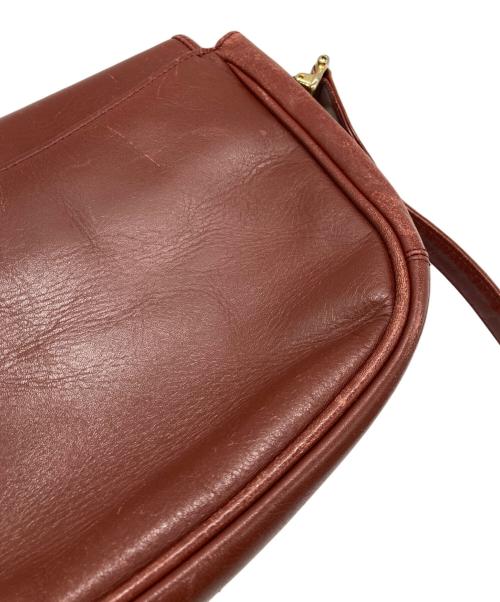 les must de cartier（マストドゥカルティエ）les must de cartier (マストドゥカルティエ) マストライン ヴィンテージフラップレザーショルダーバッグ ボルドー サイズ:-の古着・服飾アイテム