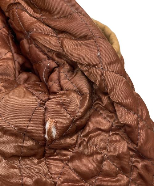 BOSS（ボス）BOSS (ボス) 【ボスジャン】 SUNTORY ORIGINAL DESIGN 古着ファー付きレザージャケット ブラウン サイズ:Mの古着・服飾アイテム