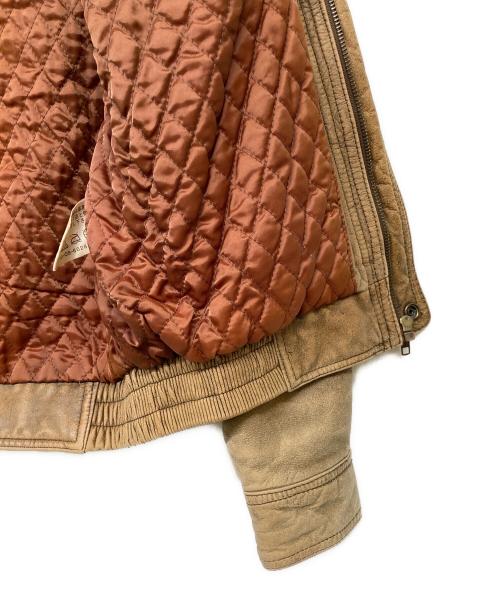 BOSS（ボス）BOSS (ボス) 【ボスジャン】 SUNTORY ORIGINAL DESIGN 古着ファー付きレザージャケット ブラウン サイズ:Mの古着・服飾アイテム