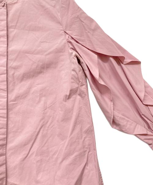 ANAYI（アナイ）ANAYI (アナイ) コンパクトコットンラッフルソデブラウス ピンク サイズ:SIZE 38の古着・服飾アイテム