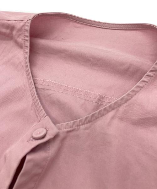 ANAYI（アナイ）ANAYI (アナイ) コンパクトコットンラッフルソデブラウス ピンク サイズ:SIZE 38の古着・服飾アイテム