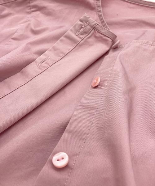 ANAYI（アナイ）ANAYI (アナイ) コンパクトコットンラッフルソデブラウス ピンク サイズ:SIZE 38の古着・服飾アイテム