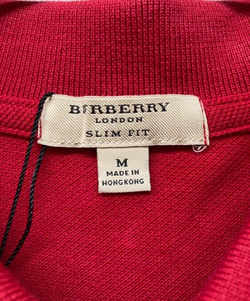 BURBERRY LONDON（バーバリーロンドン）BURBERRY LONDON (バーバリーロンドン) ポロシャツ レッド サイズ:Ｍの古着・服飾アイテム