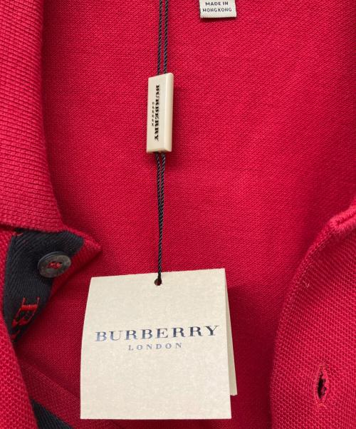 BURBERRY LONDON（バーバリーロンドン）BURBERRY LONDON (バーバリーロンドン) ポロシャツ レッド サイズ:Ｍの古着・服飾アイテム