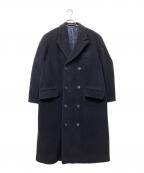 Y's for menワイズフォーメン）の古着「ダブルブレストチェスターコート」｜ブラック