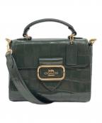 COACHコーチ）の古着「モーガン トップ ハンドル 2WAYバッグ」｜グリーン