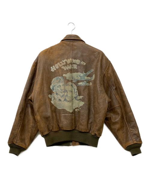 AVIREX（アヴィレックス）AVIREX (アヴィレックス) 80sヴィンテージ TYPE A-2 レザーフライトジャケット ブラウン サイズ:Mの古着・服飾アイテム