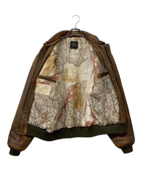 AVIREX（アヴィレックス）AVIREX (アヴィレックス) 80sヴィンテージ TYPE A-2 レザーフライトジャケット ブラウン サイズ:Mの古着・服飾アイテム