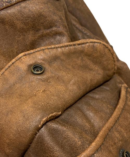 AVIREX（アヴィレックス）AVIREX (アヴィレックス) 80sヴィンテージ TYPE A-2 レザーフライトジャケット ブラウン サイズ:Mの古着・服飾アイテム