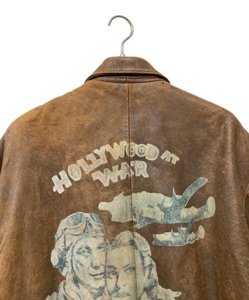 AVIREX（アヴィレックス）AVIREX (アヴィレックス) 80sヴィンテージ TYPE A-2 レザーフライトジャケット ブラウン サイズ:Mの古着・服飾アイテム