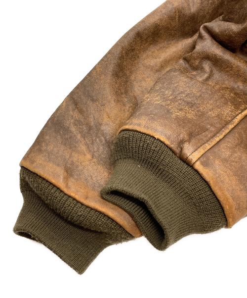 AVIREX（アヴィレックス）AVIREX (アヴィレックス) 80sヴィンテージ TYPE A-2 レザーフライトジャケット ブラウン サイズ:Mの古着・服飾アイテム