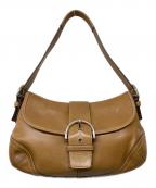 COACHコーチ）の古着「soho leather one shoulder bag」｜ブラウン