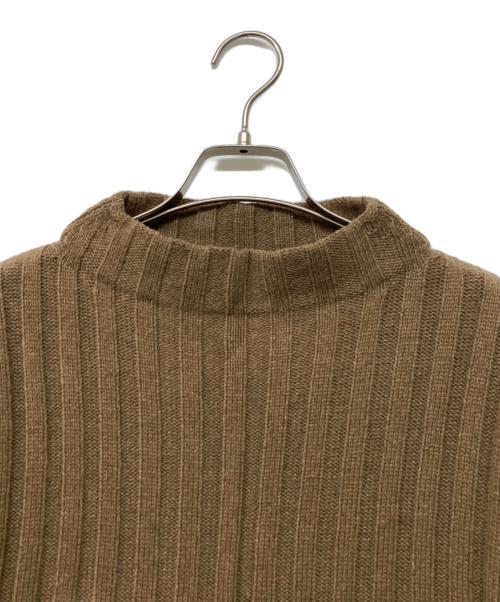 MACPHEE（マカフィー）MACPHEE (マカフィー) エアリーウールビルドネックワンピース ブラウン サイズ:36の古着・服飾アイテム