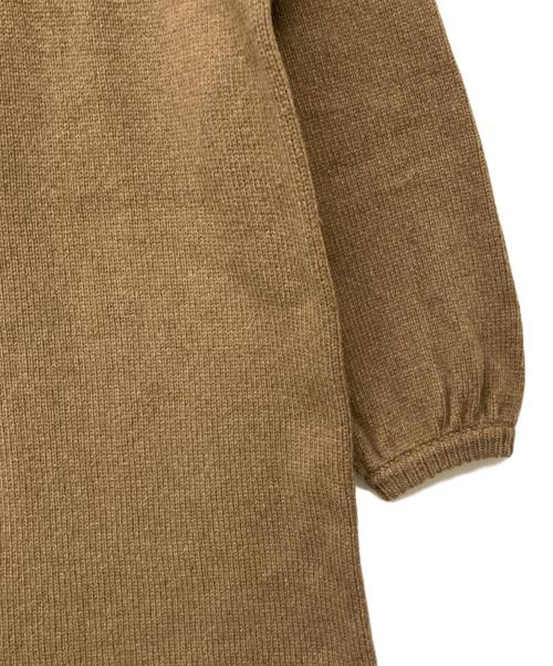 MACPHEE（マカフィー）MACPHEE (マカフィー) エアリーウールビルドネックワンピース ブラウン サイズ:36の古着・服飾アイテム