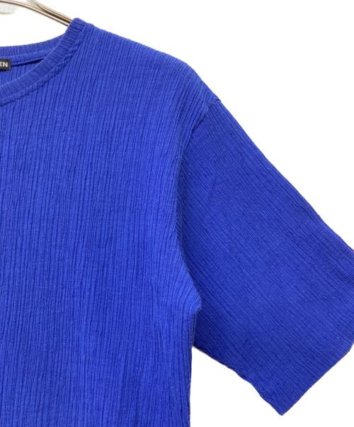 ISSEY MIYAKE MEN（イッセイミヤケメン）ISSEY MIYAKE MEN (イッセイミヤケメン) プリーツクルーネックT ブルー サイズ:SIZE 1の古着・服飾アイテム