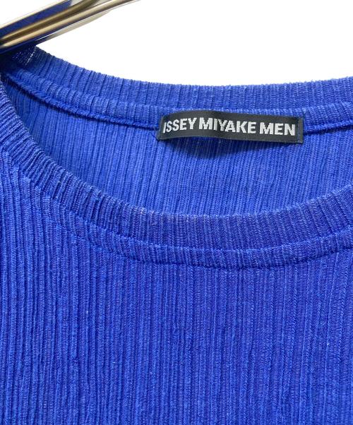 ISSEY MIYAKE MEN（イッセイミヤケメン）ISSEY MIYAKE MEN (イッセイミヤケメン) プリーツクルーネックT ブルー サイズ:SIZE 1の古着・服飾アイテム