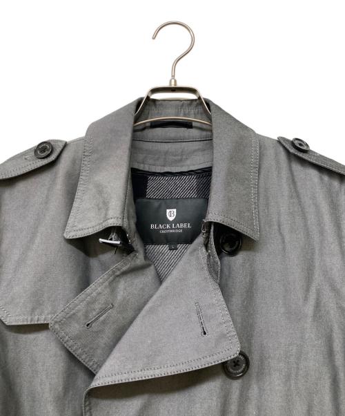 BLACK LABEL CRESTBRIDGE（ブラックレーベル クレストブリッジ）BLACK LABEL CRESTBRIDGE (ブラックレーベル クレストブリッジ) チェックライナー付きベルテッドトレンチコート グレー サイズ:Lの古着・服飾アイテム