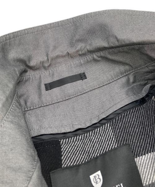 BLACK LABEL CRESTBRIDGE（ブラックレーベル クレストブリッジ）BLACK LABEL CRESTBRIDGE (ブラックレーベル クレストブリッジ) チェックライナー付きベルテッドトレンチコート グレー サイズ:Lの古着・服飾アイテム