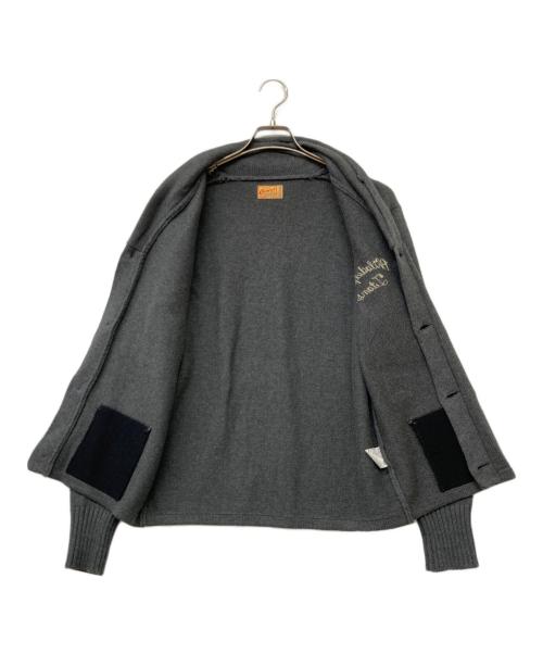 cheswick（チェスウィック）cheswick (チェスウィック) エルボーパッチワッペンカーディガン グレー サイズ:SIZEMの古着・服飾アイテム