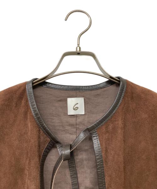 6(ROKU) BEAUTY&YOUTH（ロク ビューティーアンドユース）6(ROKU) BEAUTY&YOUTH (ロク ビューティーアンドユース) SUEDE FRINGE VEST ブラウン サイズ:-の古着・服飾アイテム